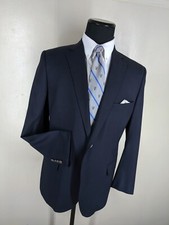 Brooks Bros. 'Fitzgerald' Made In USA 100 Wool Blue Blazer 2 Btn 1 Vent 43 Reg