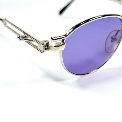 Jean Paul Gaultier Sunglasses 56-4172 Silver Purple Lens