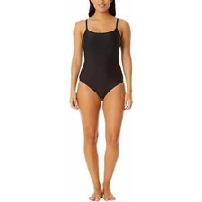 Hurley Womens One Piece Swimsuit Swimwear Black, Small 