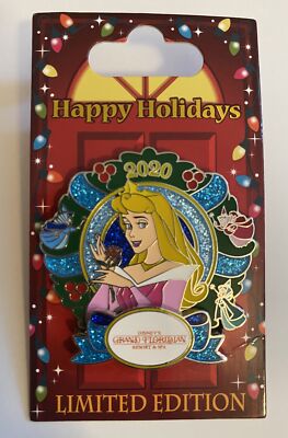 Disney 2020 Grand Floridian Aurora Happy Holiday Limited Pin New with Card