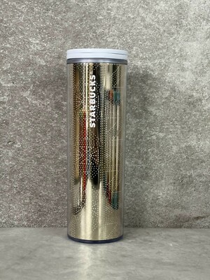 Starbucks 2020 Christmas Gold Metallic Tumbler 16oz