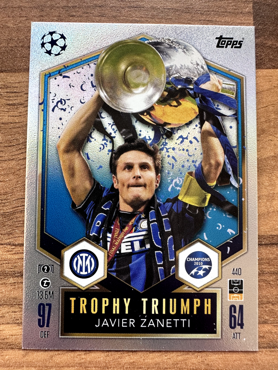 Topps Match Attax 24/25 Foil Trophy Triumph Manuel Javier Zanetti