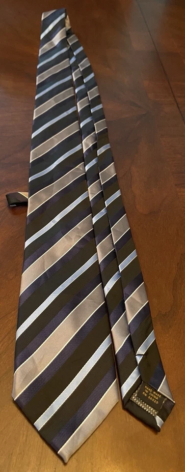 Corbata Alexander Julian Colores Azul Hecha a Mano Poliéster Hombre Hecha en China Foto 3 de 4