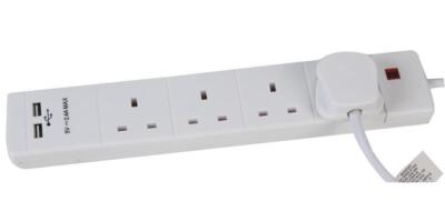 Piombo Di Estensione Mscien 5M Con Slot USB, Presa Italia - Foto 5