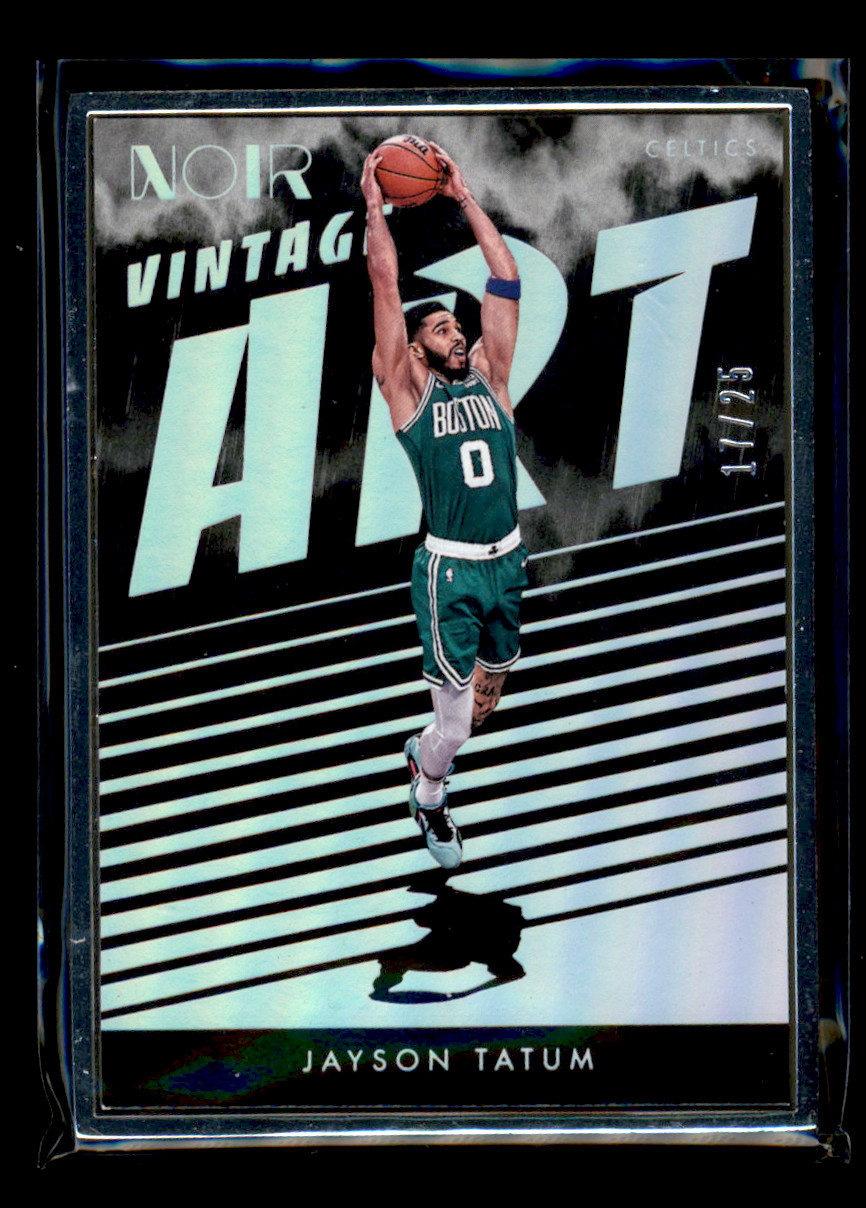 2023-24 Panini Noir #286 Jayson Tatum Vintage Art 17/25 Boston Celtics
