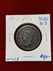 Photo of a 1847-P Large Cent from an eBay sale
