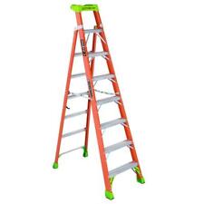 Louisville Ladder 12 ft. Fiberglass Step Ladder with 375 lbs. Load