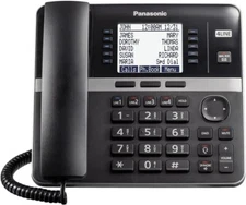Panasonic Corded Office Phone System 4 Lines Expandable Business Phone Black