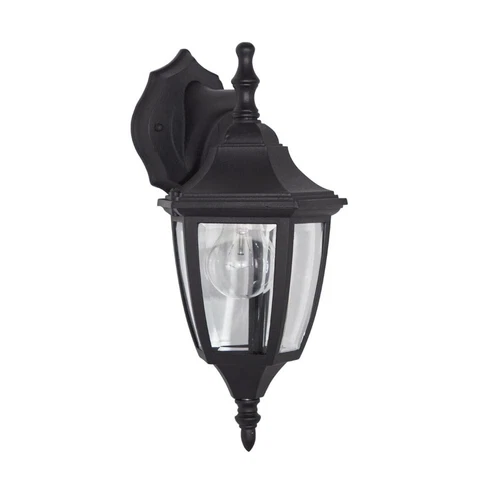 Designers Fountain 2461-BK Today's Home Outdoor Wall Lantern Sconce, 14.25in ... - Picture 5 of 8
