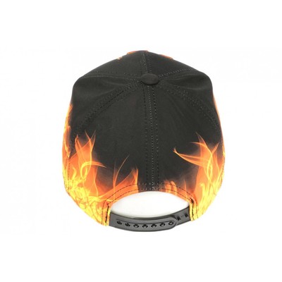 Casquette Streetwear NY Orange Et Noire - Look Monstre Fire, Taille Unique, Marque Hip Hop Honour