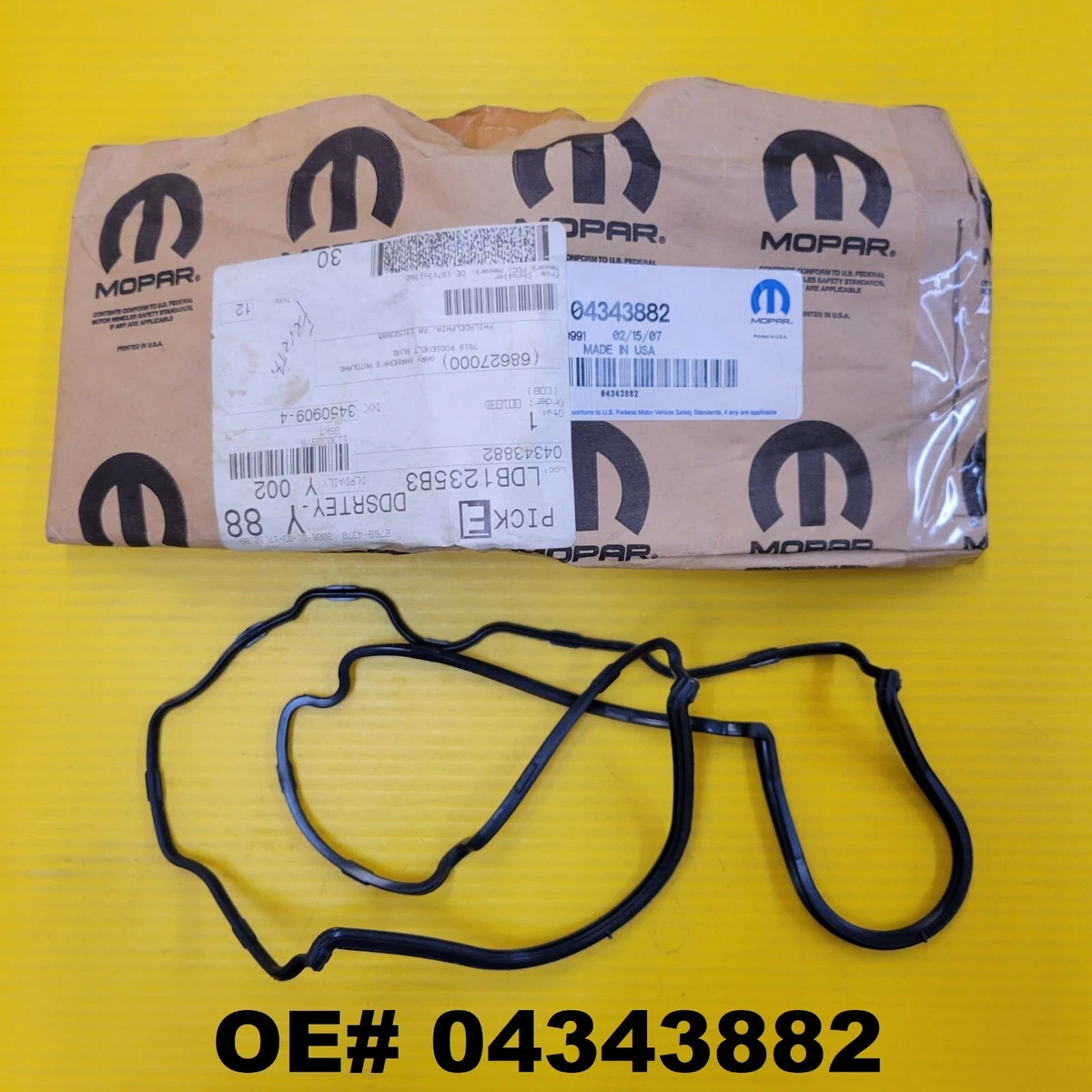 NEW OEM MOPAR OE# 04343882 4343882 Gasket-Cylinder Head Cover | eBay