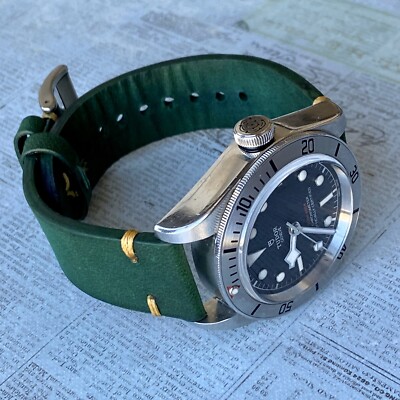 leather watch straps ebay