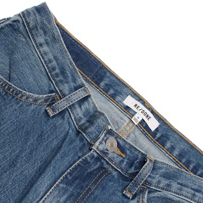 Re/Done NWT Jeans Size 26 US 70s Low Rise Bell Bottom in Clean Moon Stoned Blue