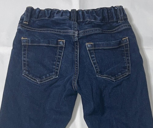 Preowned- Old Navy Athletic Straight Stretch Denim Jeans Boys (Size 7) - Picture 6 of 7