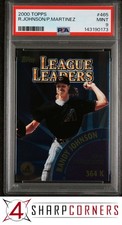 2000 TOPPS #465 RANDY JOHNSON-PEDRO MARTINEZ HOF POP 4 PSA 9