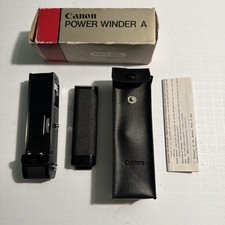 Untested Canon Power Winder A2 For AE-1, AE-1 Program  A-1 With Box And Case