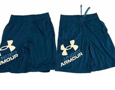 Under Armour Boys Blue Athletic Shorts Medium