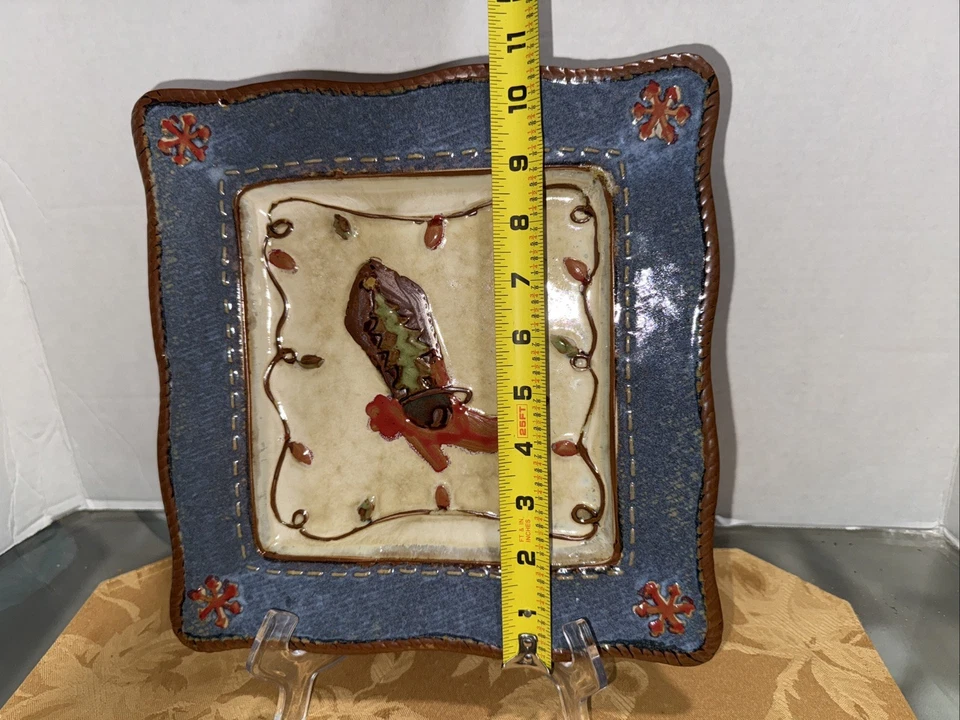 Canyon Ranch Christmas Cowboy Dinner Plate 10 inch by St. Nicholas Square Boot - Image 4 of 4