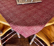 NEW Primitive TABLE SQUARE NORWICH WEAVE CRAN...