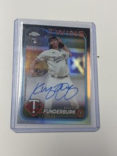 2024 Topps Chrome - Rookie Auto Refractor #RA-KF Kody Funderburk /499 RC