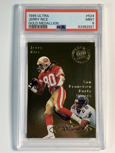 Fleer 1995 Ultra Jerry Rice #524 Gold Medallion PSA 9