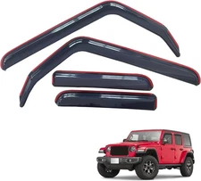 inchannel Window Visor For Jeep Gladiator 20-25/Wrangler JL 18-25 Vent Guards
