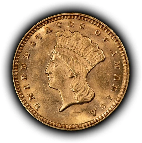 1873 G$1 Indian Princess Head Gold Dollar - Type 3 - BU - SKU-G6237