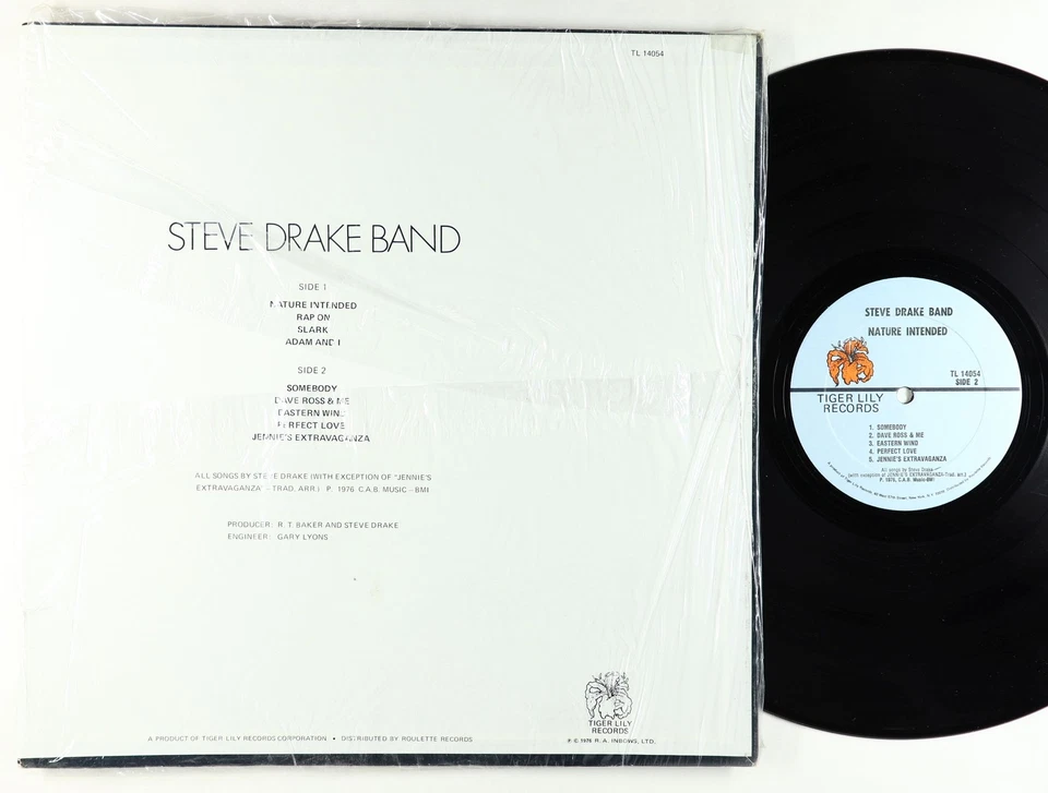 Steve Drake Band - Nature Intended LP - Tiger Lilly - Tax Scam Psych VG+ Shrink - Image 2 of 2