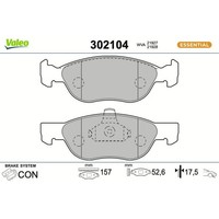 Valeo 302104 Bremsbelagsatz FüR Fiat Punto 188 Bremse BremsbeläGe