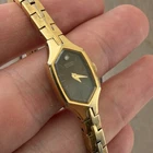 Vintage Seiko Women’s Gold Tone Brown Dial Petite Watch Rare