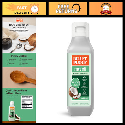 100% Pure MCT Oil - Unflavored Coconut Oil, Triple-Distilled, Keto Energy, 16 oz