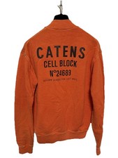 Dsquared2 Sweatshirt Mens Small Orange Zip Bomber Made in Italy S74HG0007 S25030