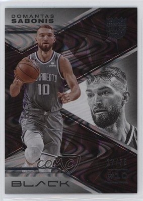 2022-23 Panini Black Silver 17/75 Domantas Sabonis #4 1c3k