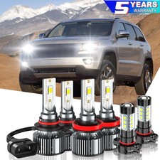 For Jeep Grand Cherokee 2011 2012 2013 Led Headlight Highlow Fog Lights Bulbs
