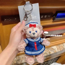 Authentic Shanghai Disney shellimay Bear Sailor keychain plush pendant