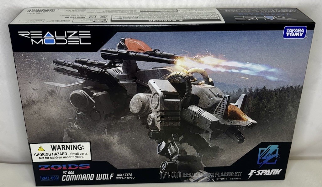 TAKARA TOMY | REALIZE MODEL: ZOIDS | RMZ-003 RZ-009 COMMAND WOLF