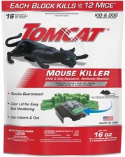 Mouse Mice Rat Killer 16 Blocks Bait Poison Rodent Station Trap Tomcat Control