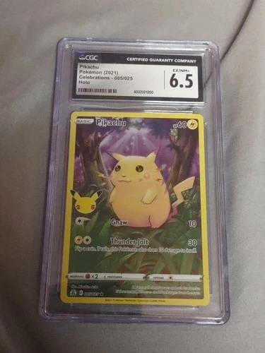 Pikachu 005/025 – Celebrations Holo | CGC 6.5 | Pokémon TCG | FAT PIKACHU