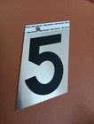 Hillman 3 Inch Adhesive Black & Gold Aluminum House Number 5