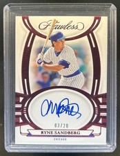 2023 Panini Flawless Ryne Sandberg Ruby Auto #/20