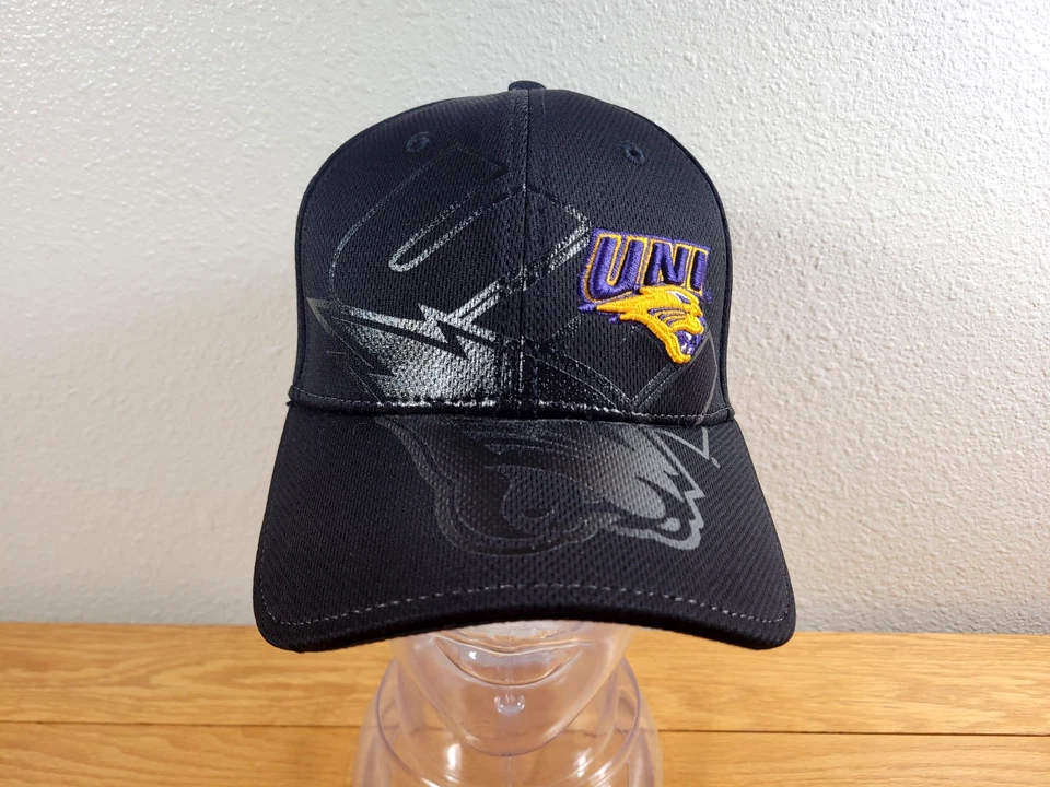 Northern Iowa Panthers Hat Cap Men's One Size Black Gold Adult Stretch Flex Fit - Image 2 of 4