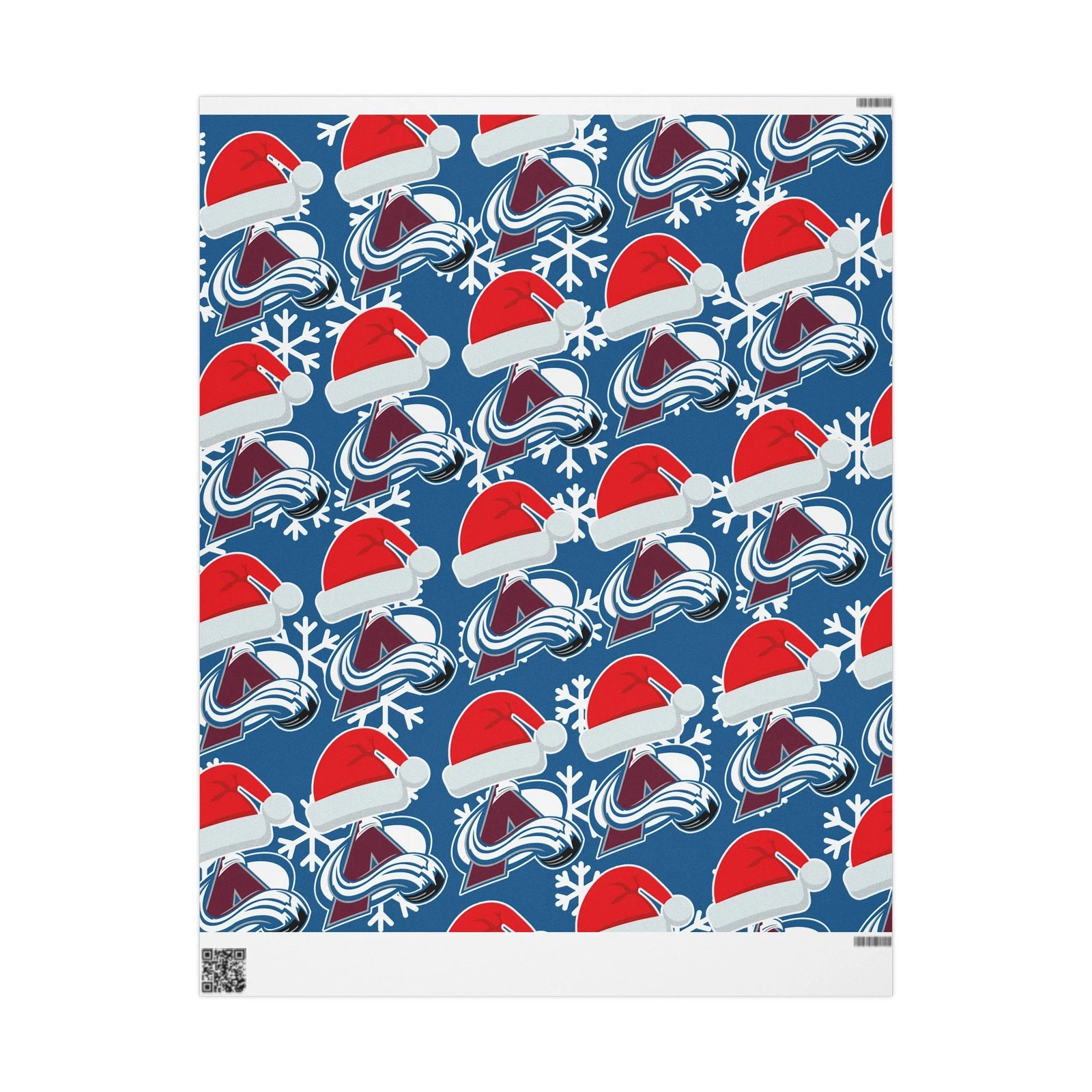 Colorado Avalanche Hockey Christmas Wrapping Paper Holiday Gift