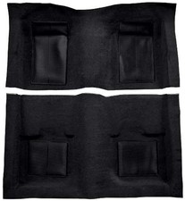 1969 Mustang Mach 1 Nylon Loop Floor Carpet With Mass Backing - Black Carpet 