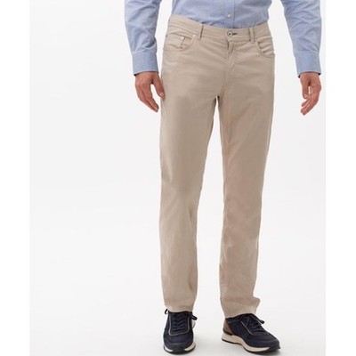 Brax Men's Marathon Cooper Stretch Khaki Straight Leg Pants- Size 36/34