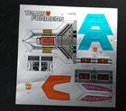 Original G1 Transformers QUICKSWITCH UNUSED STICKER SHEET 5779 Vintage Hasbro
