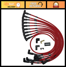 Ultra 40 Red Spark Plug Wire Set - 90 Degree Ends Hei Distributor Valve Cover Ultra 40 Red Spark Plug Wire Set - 90 Degree Ends Hei Distributor Valve Cover