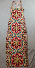 Mara Hoffman Swim Women Dress Medium Kaleidoscope Vibrant Maxi Sleeveless