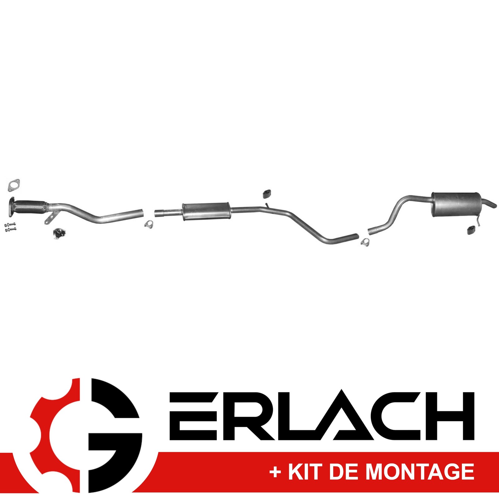 Echappement silencieux Dacia Dokker Lodgy 1.2 TCe 5963 pot echappement arriere