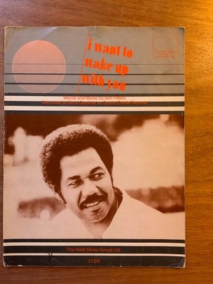 I Want To Wake Up With You Boris Gardner, Vintage Noten, Klavier und Gesang