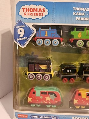 Thomas & Friends Diecast Toy Trains Sodor Cup Racers Set of 9 Push